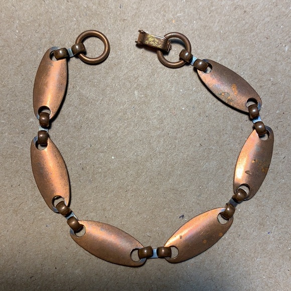 Vintage copper and brass bracelet - Picture 4 of 10